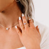 Kendra Scott Davie Gold Band Ring in Lavender Kyocera Opal Image - 1