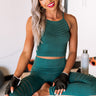 Hiking In Hollywood Crop Top in Jade Image - 1