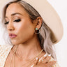 Kendra Scott Davie Gold Hoop Earrings in Dark Teal Amazonite Image - 1