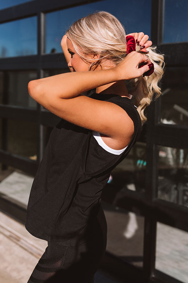 Yoga Babe Shift Top in Black Image - 4