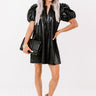 Dallas Nights Faux Leather Dress Image - 1