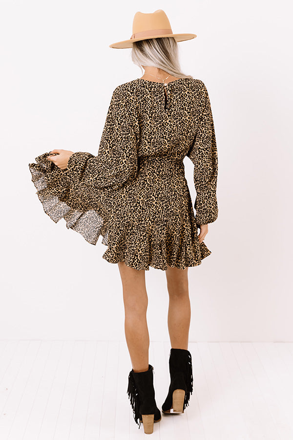 Chic In The Moment Leopard Dress Image - 5