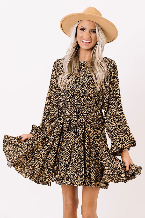 Chic In The Moment Leopard Dress Image - 2