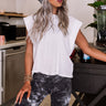 Yoga Babe Shift Top in White Image - 1