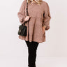 Golden Hills Babydoll Top in Dark Blush Curves Image - 1