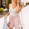 Star Of The Barre Ribbed Crop Top in Light Sage Image - 1