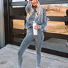 Love And Leisure Waffle Knit Joggers in Charcoal Image - 1