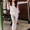 Love And Leisure Waffle Knit Top in Dusty Purple Image - 1
