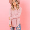Miracles Happen Waffle Knit Shift Top in Pink Image - 1