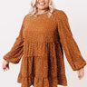 Golden Hills Babydoll Top in Cinnamon   Curves Image - 1