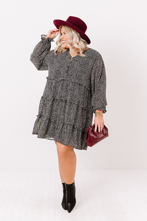 Sweeten The Deal Shift Dress In Black Curves Image - 1