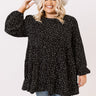 Golden Hills Babydoll Top in Black Curves Image - 1