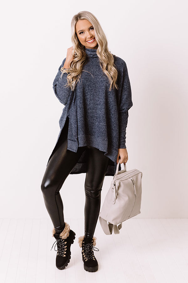 Senorita Snuggles Shift Sweater In Navy Image - 1