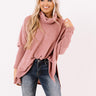 Time For Cozy Sweater In Blush Image - 1
