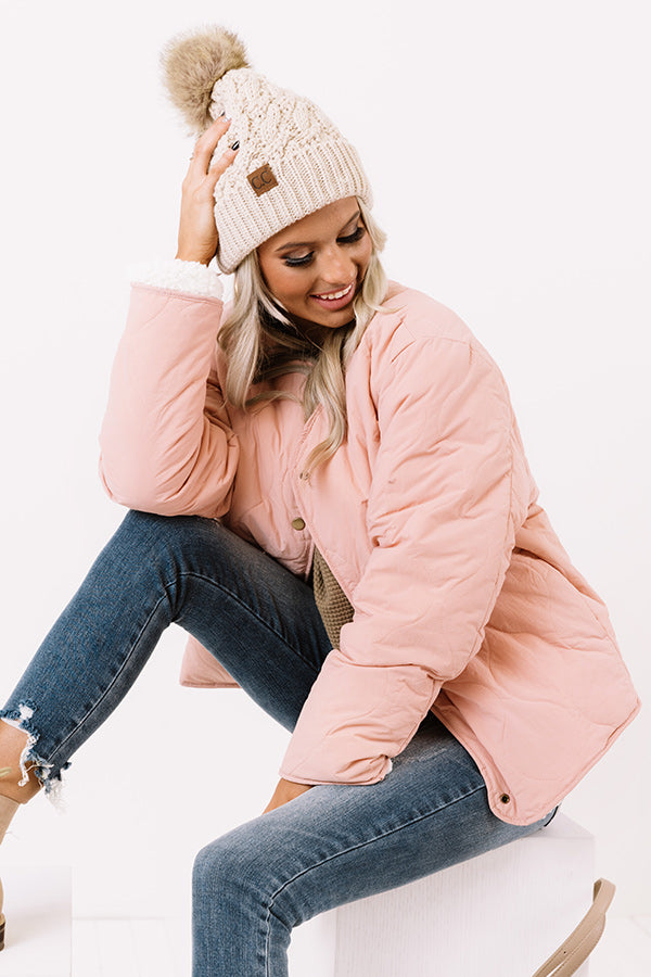 Vermont Snuggles Reversible Jacket in Rose Quartz Image - 1