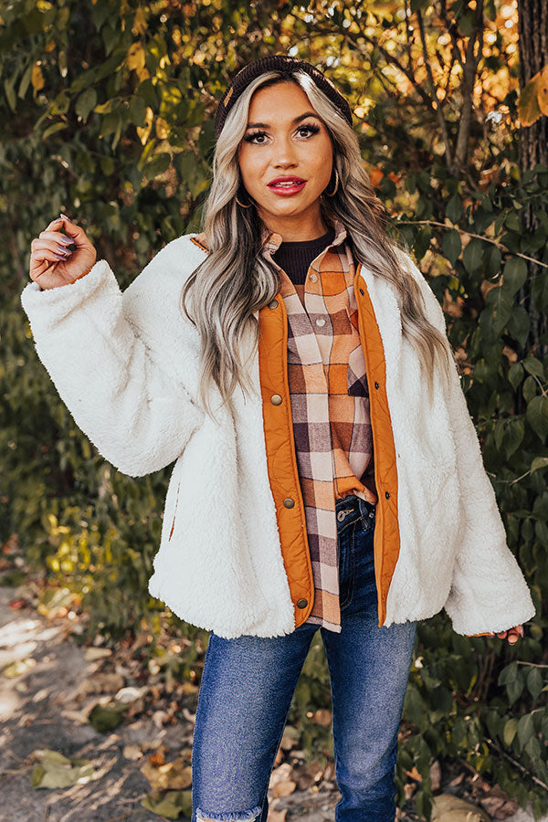 Vermont Snuggles Reversible Jacket in Pumpkin
