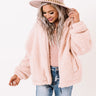 Windy City Sherpa Jacket in Rose Quartz Image - 1