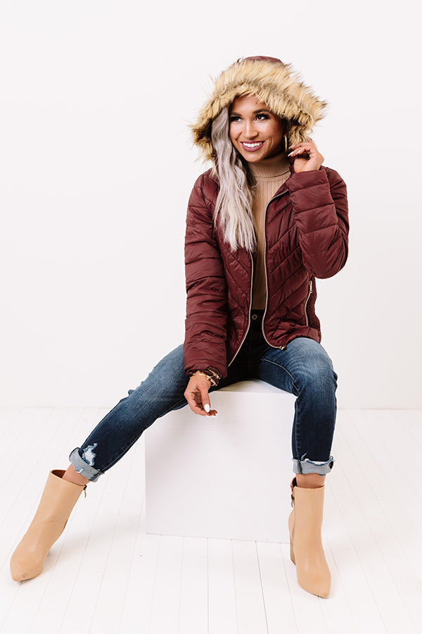 Everyday Contentment Jacket In Merlot Image - 2