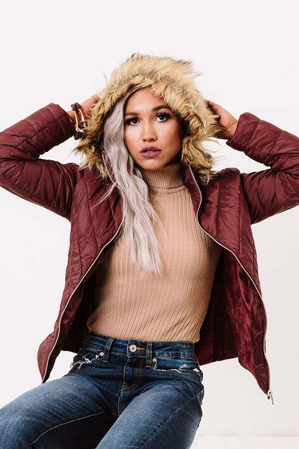 Everyday Contentment Jacket In Merlot Image - 1
