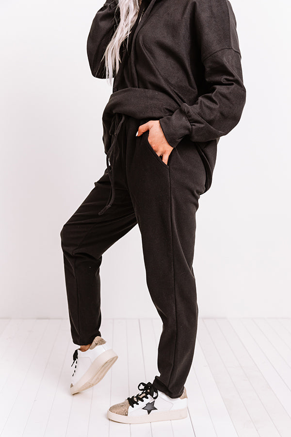 Cozy Perk Joggers in Black Image - 2