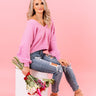 It Girl Status Sweater In Violet Image - 1