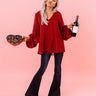 Highly Requested Shift Top in Wine Image - 1
