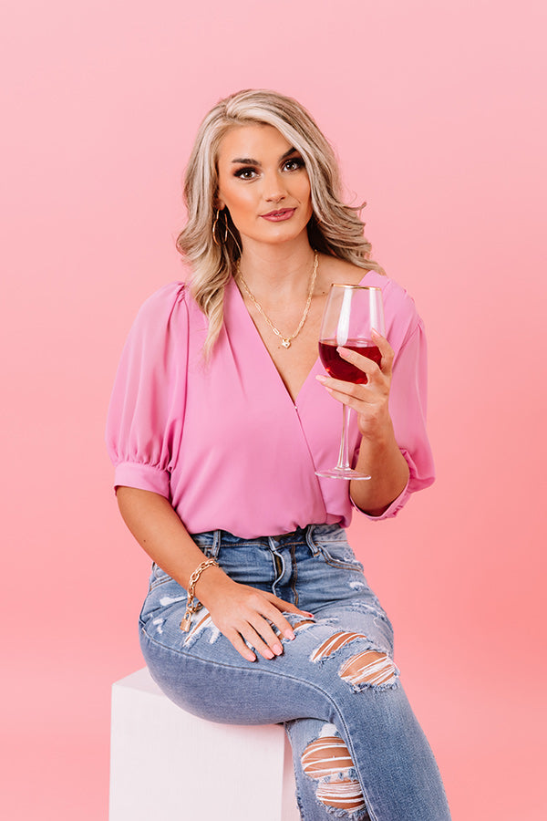 Spotlight Spectacle Bodysuit in Pink