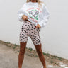 Race To First Place Ribbed High Waist Biker Shorts Image - 1