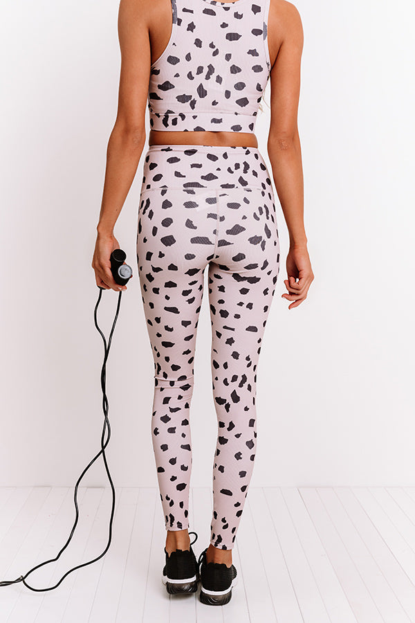 Race To First Place Ribbed High Waist Active Legging Image - 3