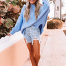 Full Of Warmth Tunic Sweater In Sky Blue Image - 1