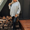 Full Of Warmth Tunic Sweater In Grey Image - 1