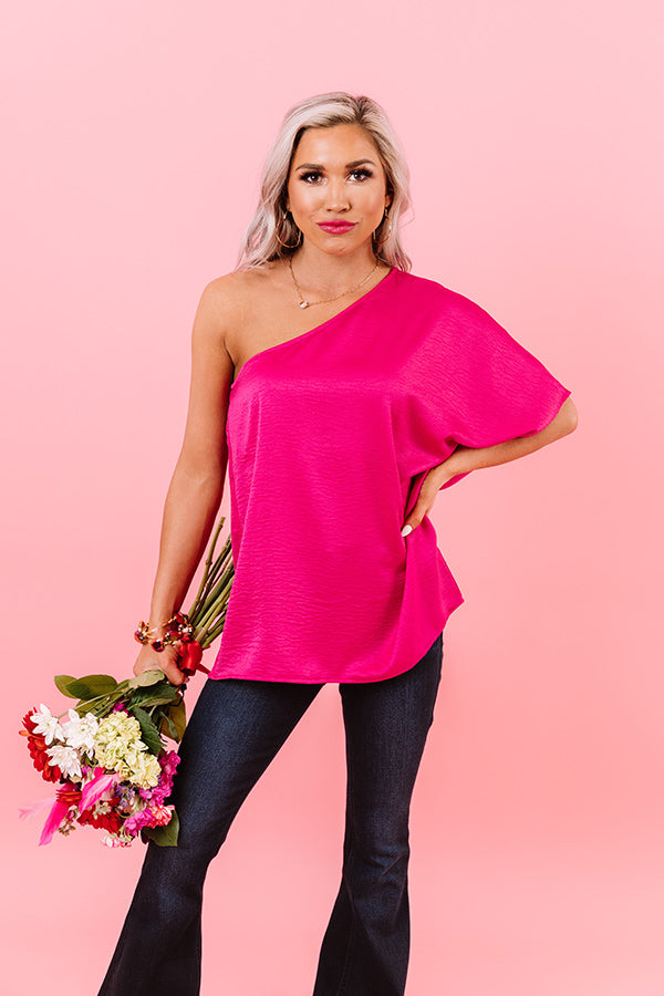 Rooftop Views Top In Fuchsia
