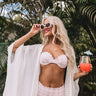 Nautical Charm Scallop Bikini Top Image - 1