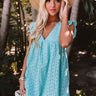 Sway Into Style Eyelet Romper in Ocean Wave Image - 1