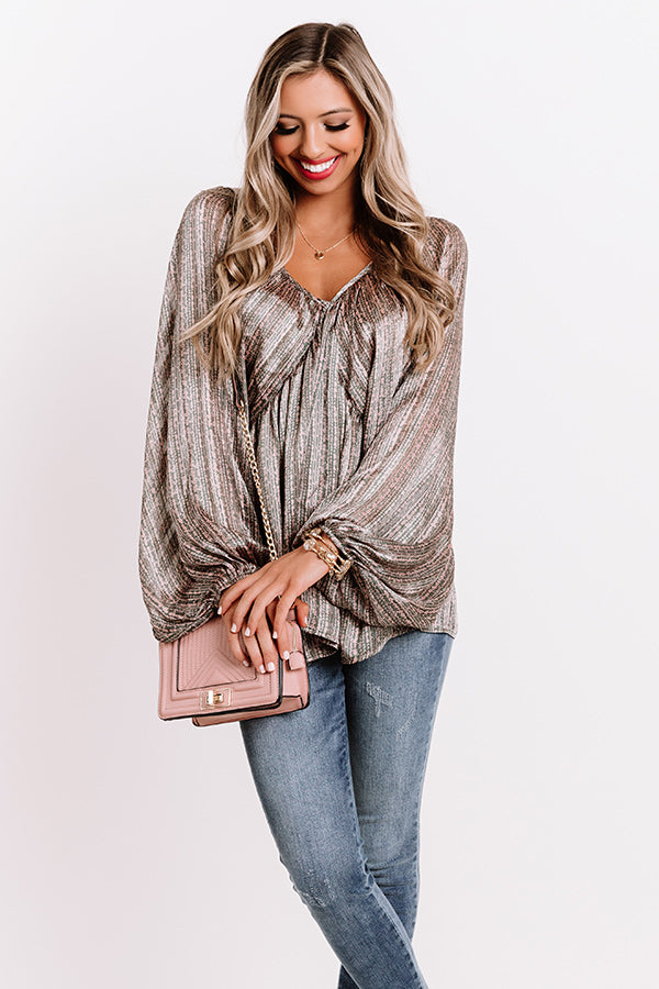 Sangria Sunrise Babydoll Top in Olive