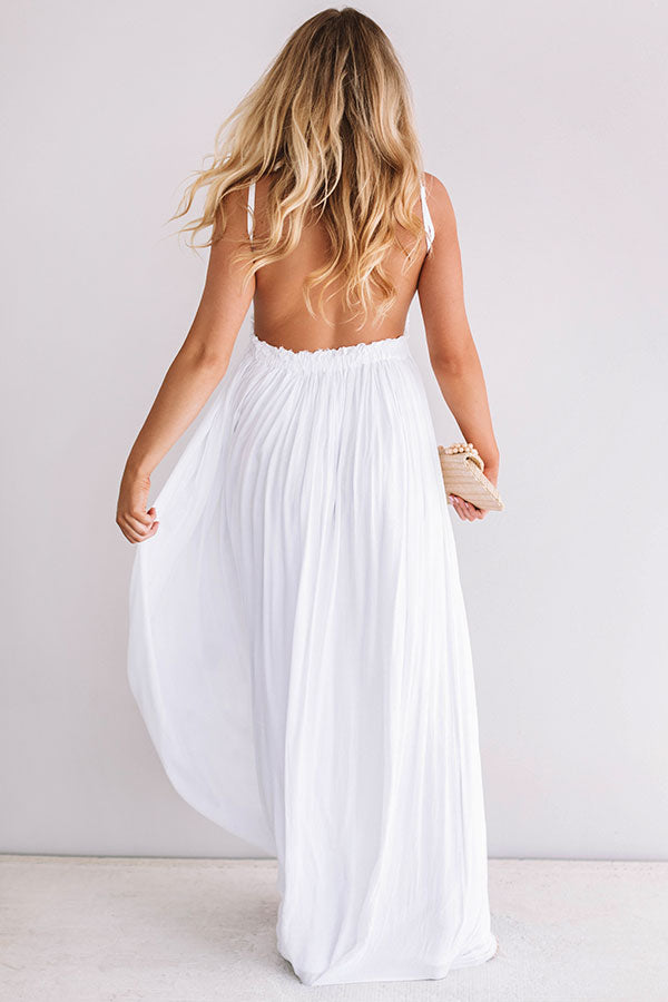 The Grand Reveal Maxi Dress in White Image - 5