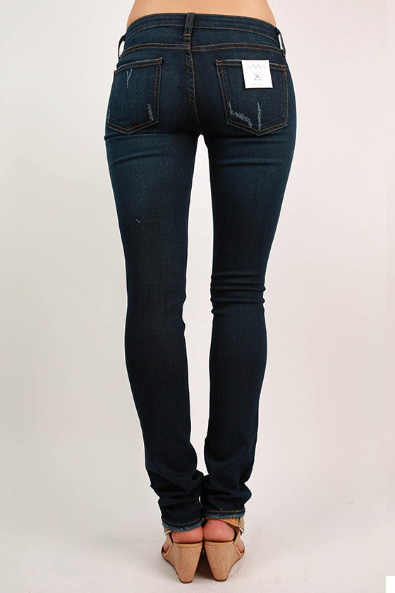 Just USA Dark Denim Minimalist Pant Image - 2