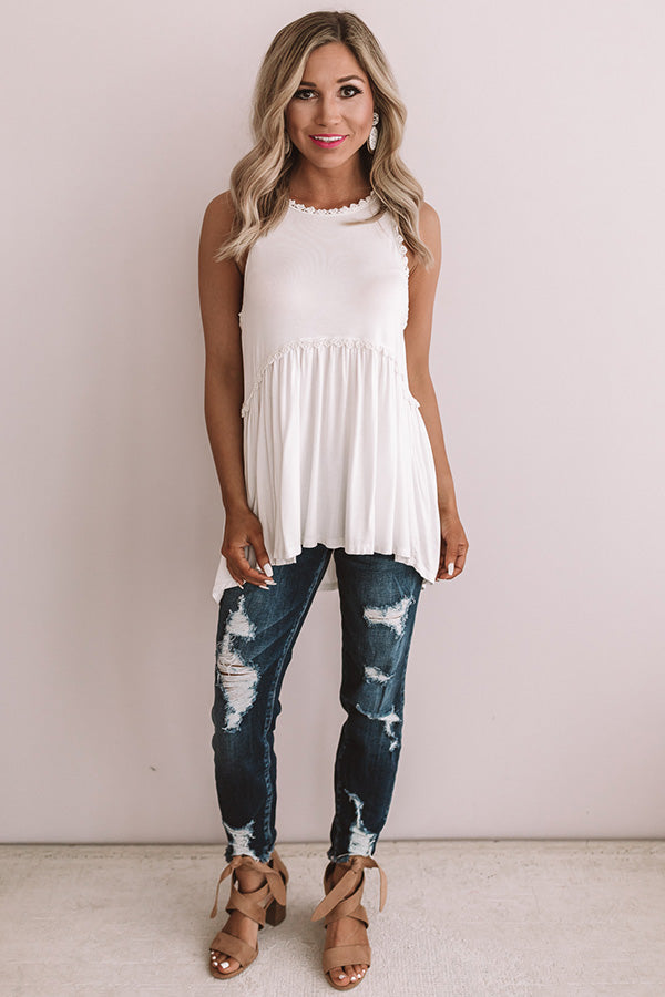 Fashion Queen Tank Top in Ivory Image - 3