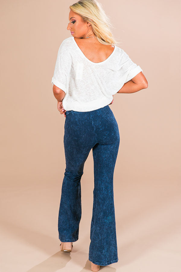 All The Stops Flare Pants in Cobalt Blue Image - 3
