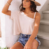 Cali Heat Shift Tee In Light Champagne Image - 1