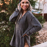 Down Memory Lane Knit Sweater In Charcoal Image - 1