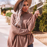 Easily Enchanted Waffle Knit Top In Mocha Image - 1
