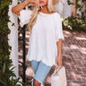 S'more Kisses Shift Top In White Image - 1