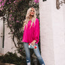 On Tour Shift Top In Fuchsia Image - 1