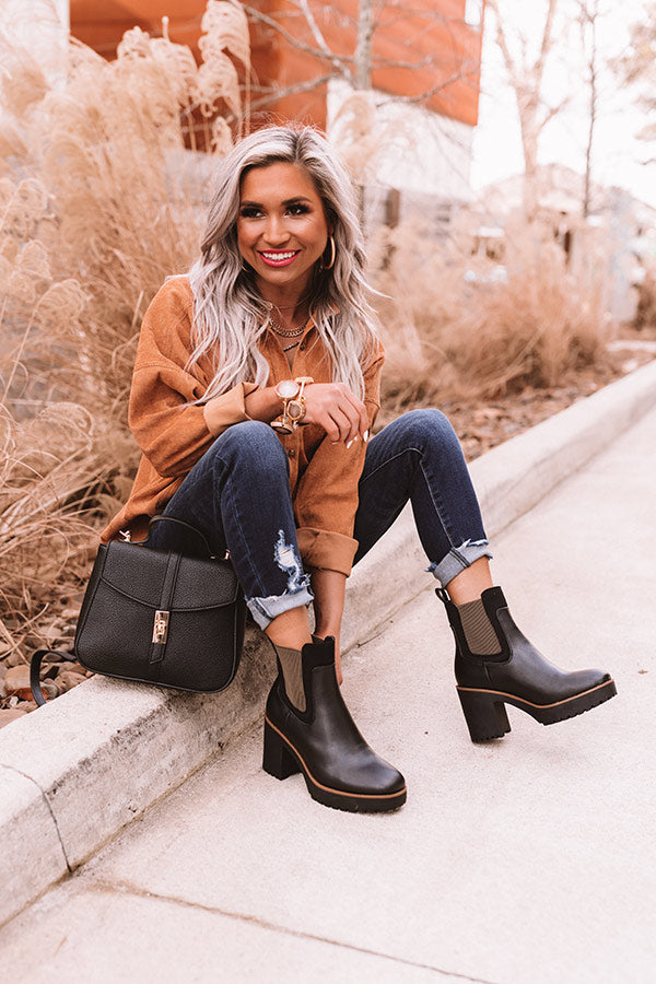 Good Day Faux Leather Boot in Black Image - 2