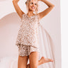 Morning Glow Satin Leopard Tank Image - 1