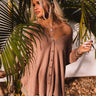 Wave Of Calm Waffle Knit Top in Mocha Image - 1