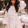 Made To Twirl Ruffle Dress in Cream Image - 1