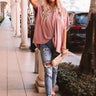 Sunday Stroll Shift Top In Blush Image - 1