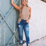 Hopelessly Devoted Knit Tank In Taupe Image - 1